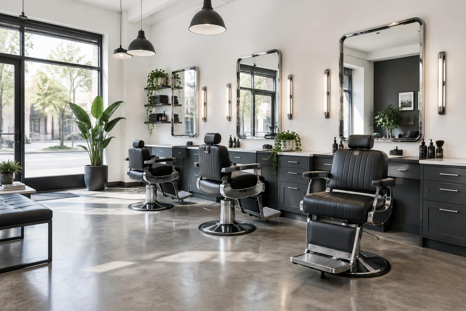 Barber & salon generated template image