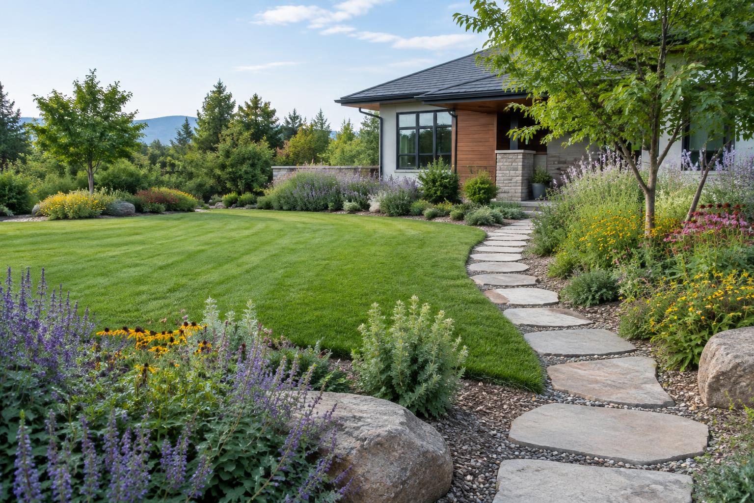 Landscaping generated template image